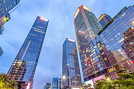 深圳现代城市夜景