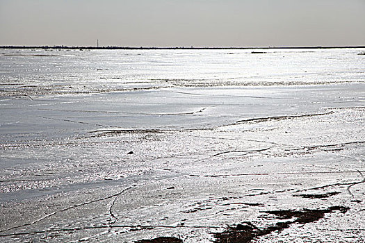 冬季内蒙古黄河