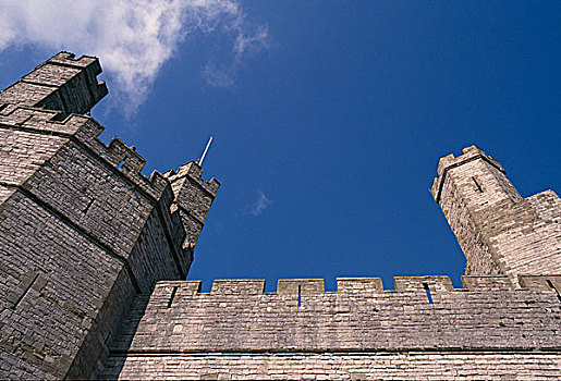 北威尔士,世纪,中世纪,要塞