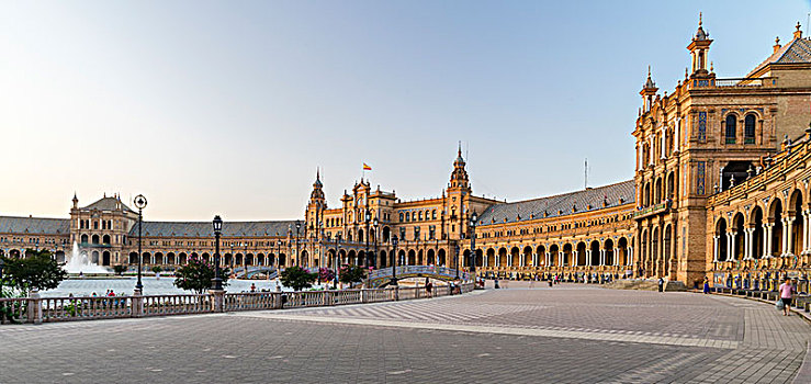西班牙广场,塞维利亚,安达卢西亚,西班牙,欧洲