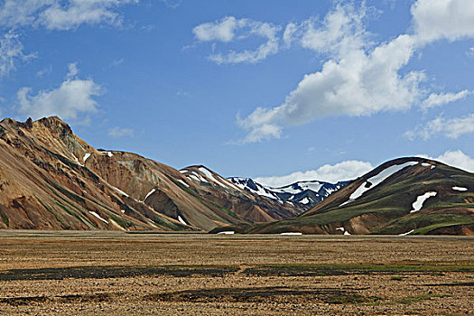 干燥,河床,火山地貌,兰德玛纳,冰岛,欧洲