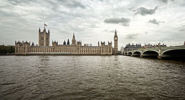 大,大本钟,房子,议会,伦敦,英格兰,英国,欧洲