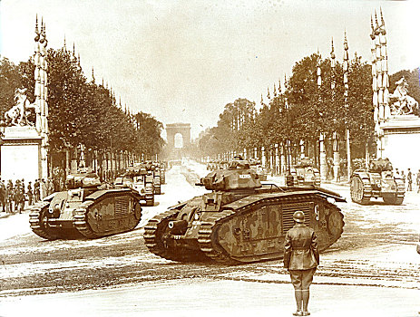 巴士底监狱,白天,军事,察看,香榭丽舍大街,巴黎,20世纪30年代,艺术家,未知