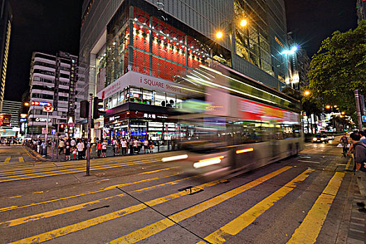 香港街头夜景