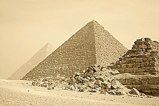 埃及,开罗,吉萨金字塔,金字塔