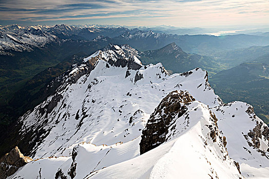 风景,阿彭策尔,阿尔卑斯山,瑞士,欧洲