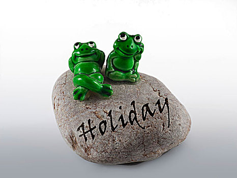 青蛙,塑像,石头,铭刻,假日
