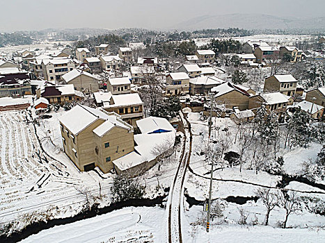 乡村雪景