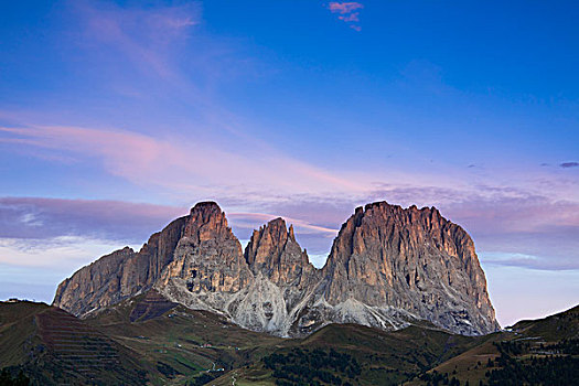 山脉,黎明,白云岩,意大利