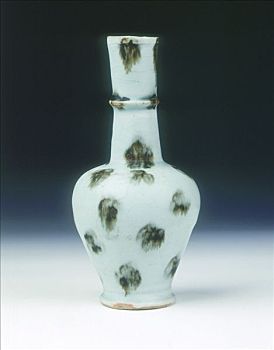 花瓶,褐色,斑点,元朝,瓷器,14世纪,艺术家,未知