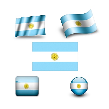 阿根廷,旗帜,象征