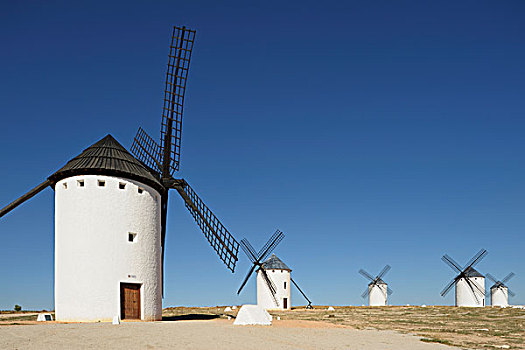 风车,拉曼查,卡斯蒂利亚,西班牙