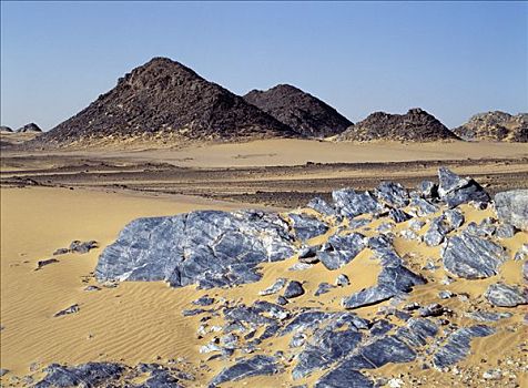 北方,利比亚沙漠,西北地区,苏丹,延展,撒哈拉沙漠,腐蚀,沉积岩,华美,荒漠景观
