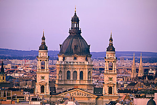 匈牙利,布达佩斯,大教堂,城堡,山