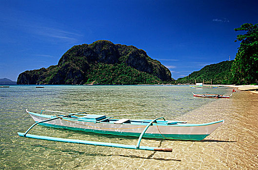 菲律宾,巴拉望岛,爱妮岛,热带沙滩,日落