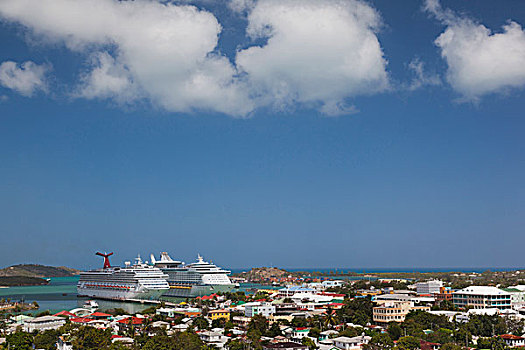 安提瓜和巴布达,安提瓜岛,城市风光,游船,文化遗产,码头,车站