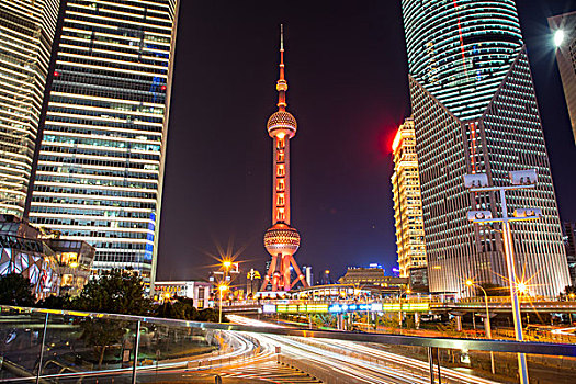 上海陆家嘴夜景