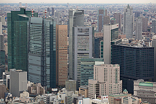 东京,天际线,东京塔,特写,城市
