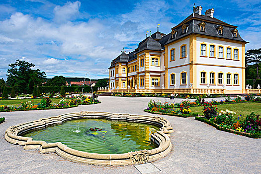 喷泉,城堡,维尔茨堡,下弗兰肯,巴伐利亚,德国
