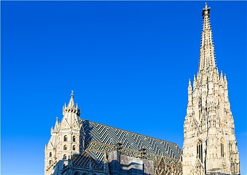 大教堂,维也纳,蓝天