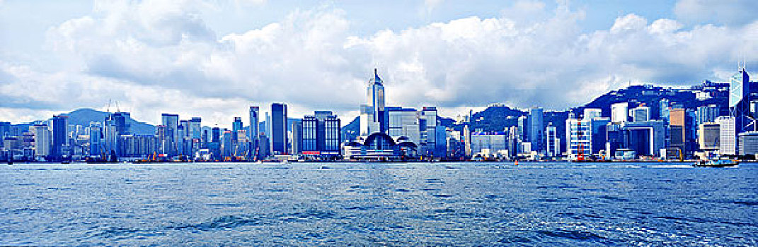 香港,全景,白天