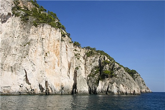 岩石海岸,扎金索斯,岛屿