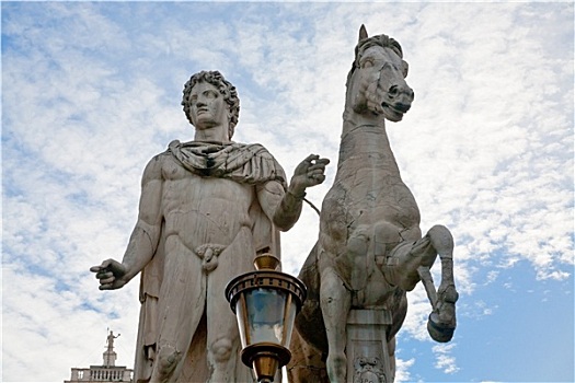 雕塑,广场,坎皮多利奥,罗马