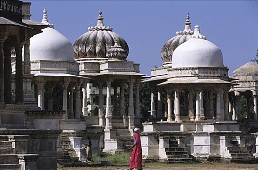 墓葬碑,斋浦尔,拉贾斯坦邦,印度
