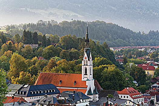 教区教堂,坏,上巴伐利亚,巴伐利亚,德国,欧洲