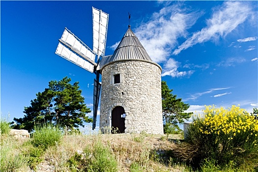风车,普罗旺斯,法国