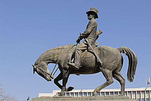 非洲,南非,比勒陀利亚,首都,骑马雕像,广场