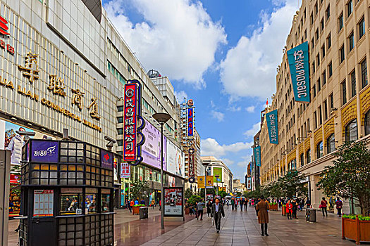 上海,南京路,商业街