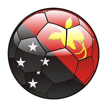巴布亚新几内亚,旗帜,足球