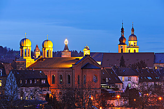 城市,老,犹太会堂,弗兰克尼亚,巴伐利亚,德国,欧洲