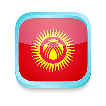 机智,电话,扣,吉尔吉斯斯坦,旗帜