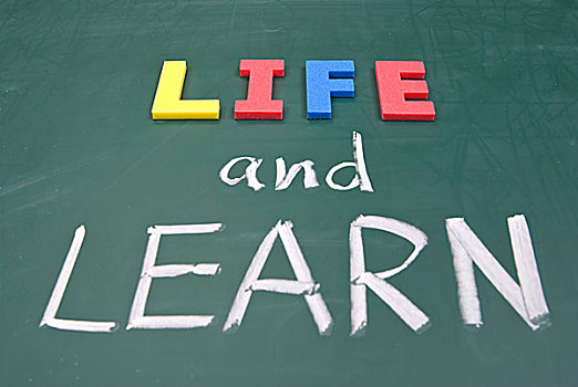 生活,学习,生活方式,文字,黑板