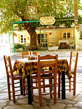 科孚岛,希腊,桌子