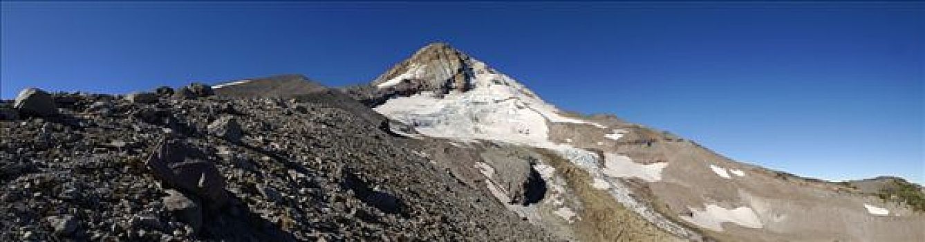 全景,东方,边缘,胡德山,火山,喀斯喀特山脉,俄勒冈,美国