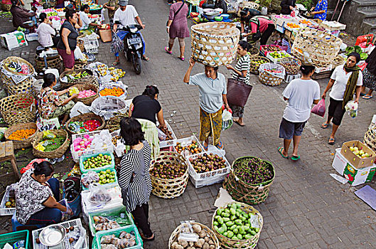 果蔬,市场,乌布,巴厘岛,印度尼西亚,亚洲