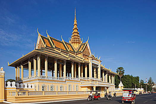 亭子,宫殿,皇宫,金边,柬埔寨