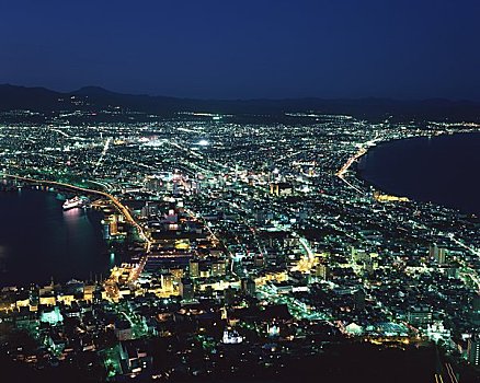 夜景,函馆,城市