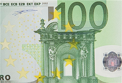 一个,钞票,100欧元