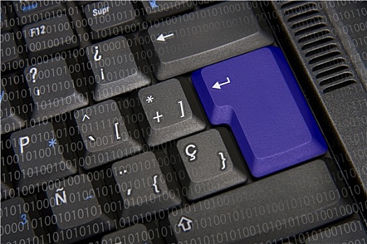 黑色,键盘,蓝色,按键
