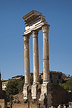 遗址,罗马,双子座,相似,儿子,宙斯,意大利