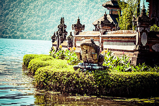 普拉布拉坦寺,庙宇,湖,巴厘岛