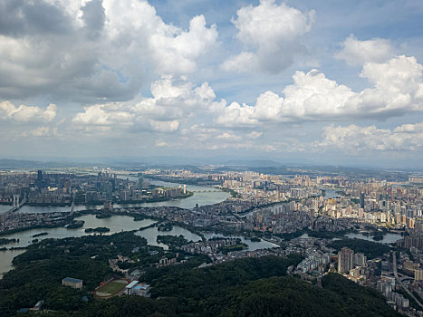 广东省惠州市惠城区城市航拍风光