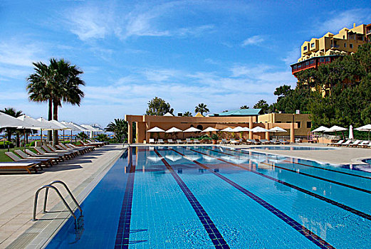 游泳池,酒店,地中海,西南部,土耳其
