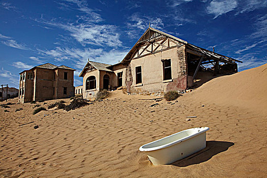 浴缸,房子,科尔芒斯科普,鬼城,靠近,纳米比亚,非洲