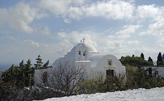 小,传统,希腊,小教堂