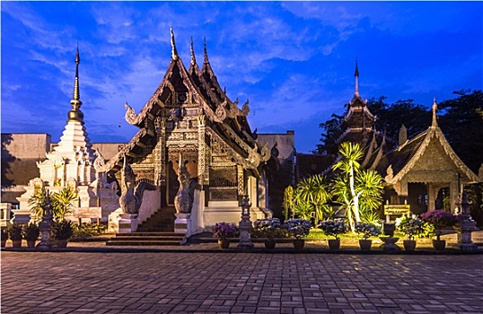 寺院,契迪,泰国